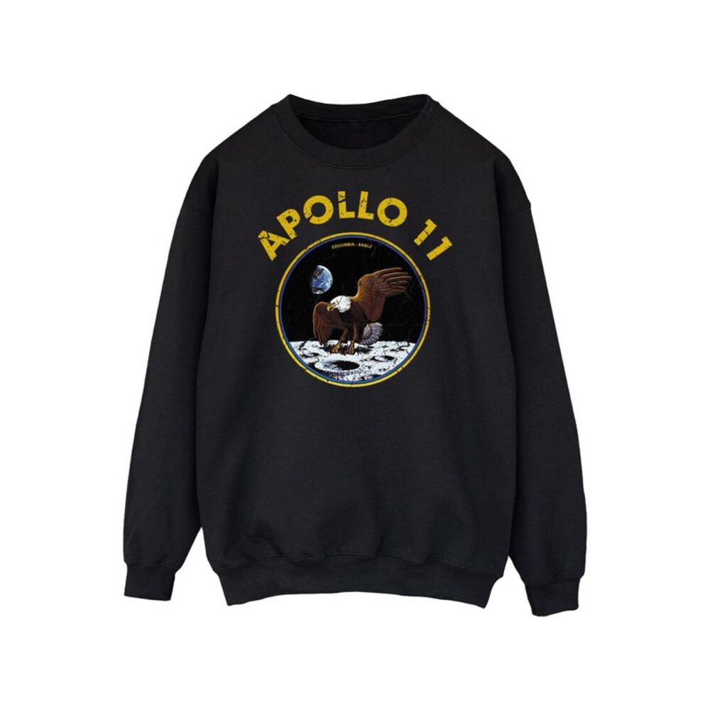 NASA Mens Classic Apollo 11 Sweatshirt / Black